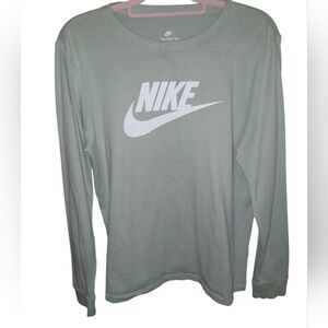Nike Long Sleeve T-Shirt in Mint Green